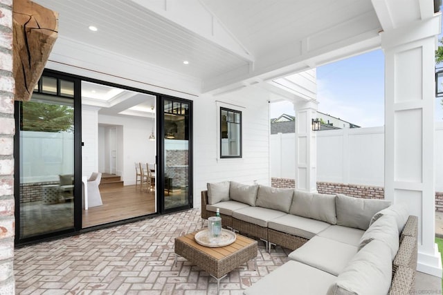 sunroom with plenty of natural light