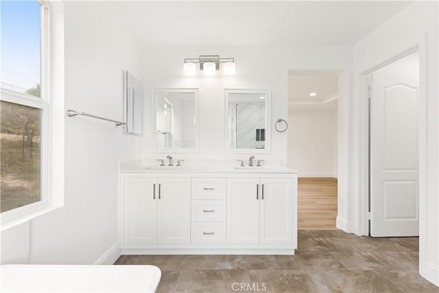 bathroom with vanity