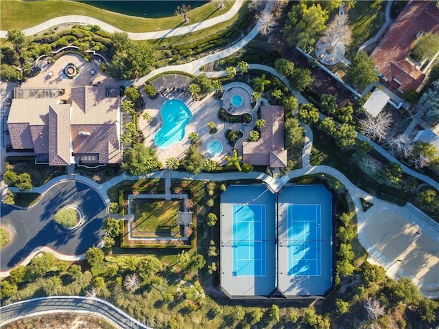 birds eye view of property