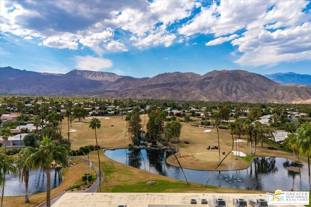 property view of mountains with a water view