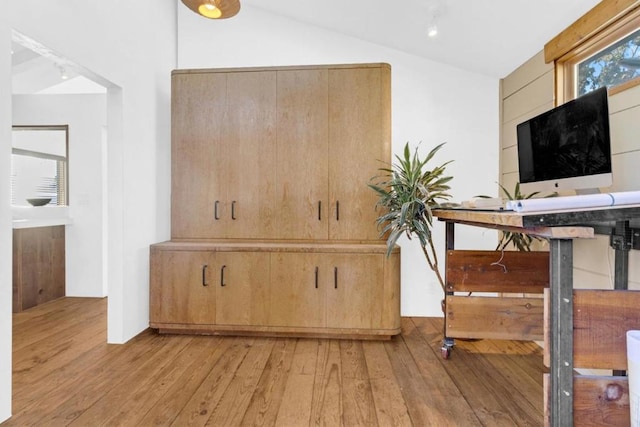 interior space with wood-type flooring