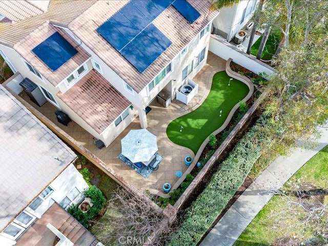 birds eye view of property