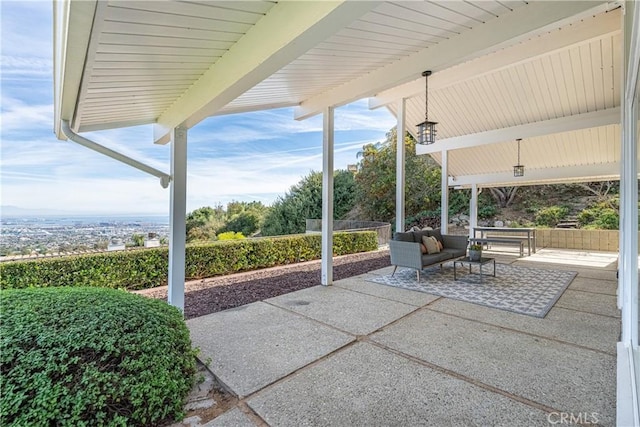 view of patio / terrace with outdoor lounge area