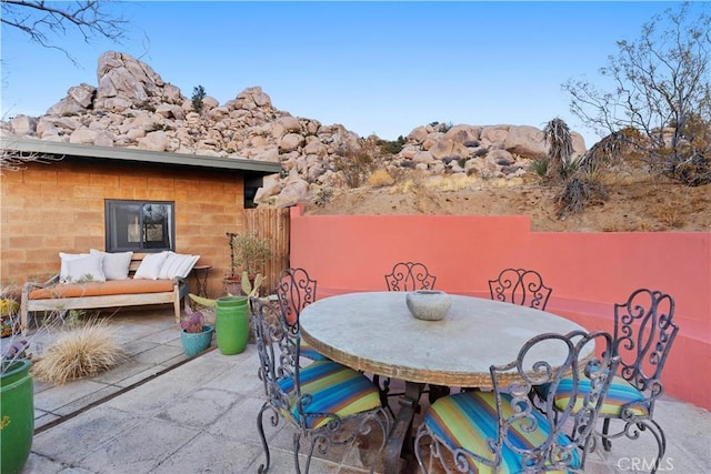 view of patio / terrace featuring outdoor lounge area