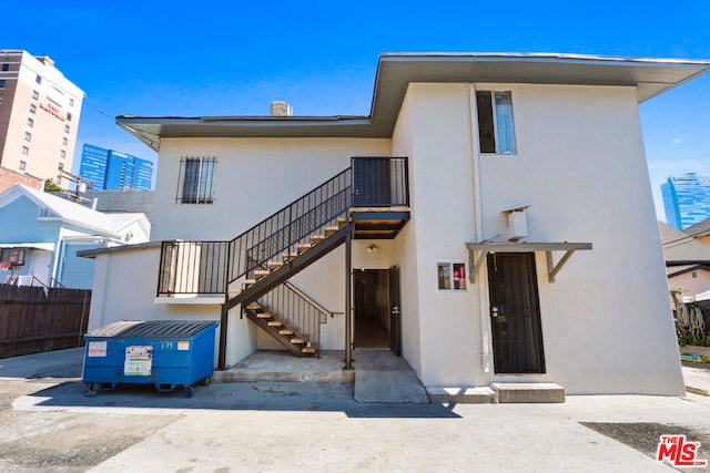 view of rear view of property