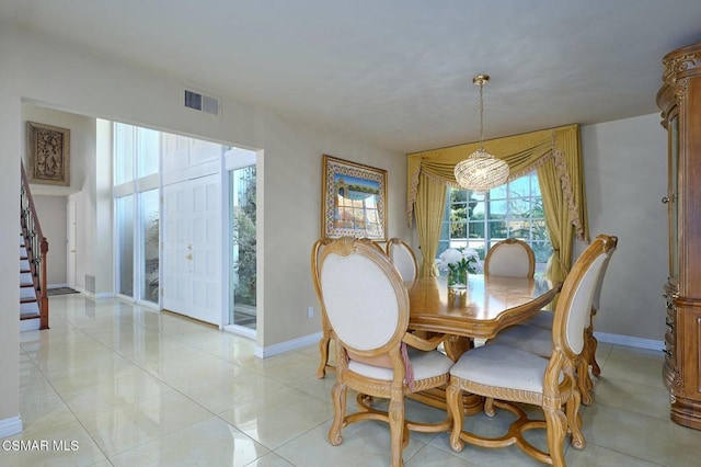 view of dining area