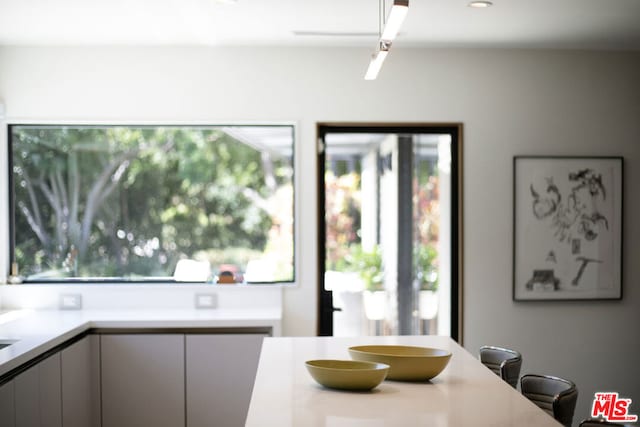 view of dining area