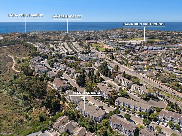 33144 Ocean Rdg, Dana Point, CA 92629 - aerial view of property and surrounding area featuring a nearby body of water
