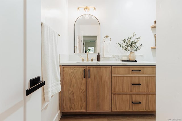 bathroom featuring vanity