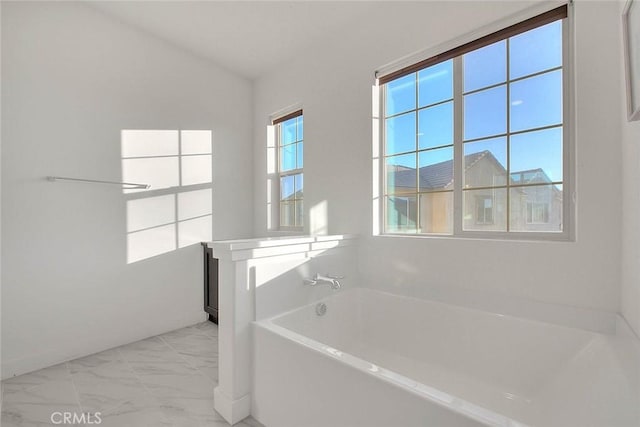 bathroom featuring a bathing tub