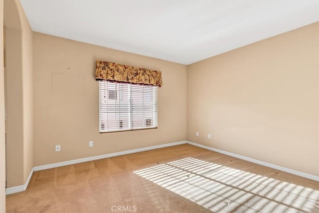 view of carpeted empty room