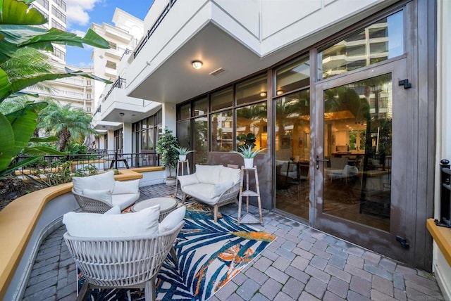 view of patio / terrace with an outdoor hangout area