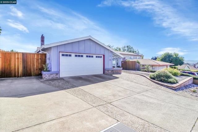 ranch-style house with a garage