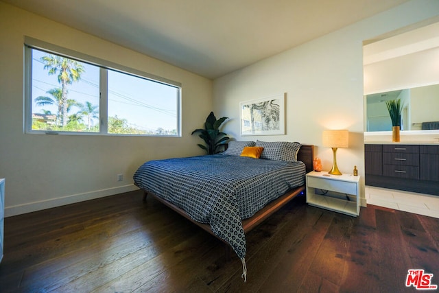 bedroom featuring hardwood / wood-style flooring