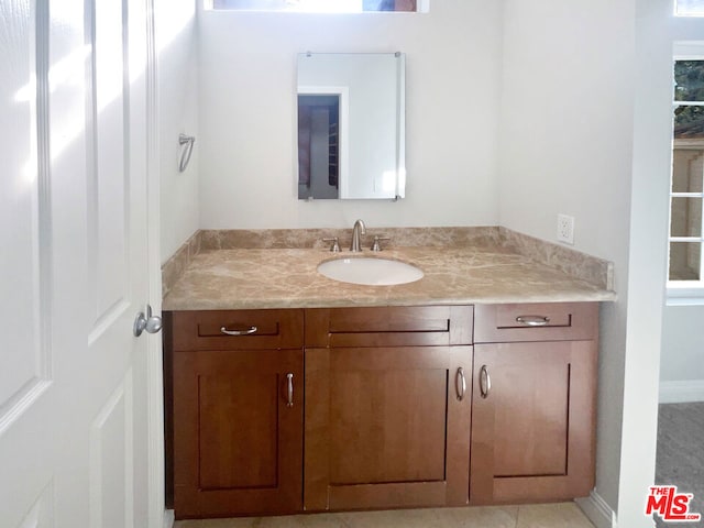 bathroom with vanity