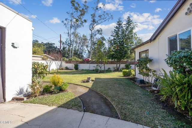 view of yard featuring a patio area