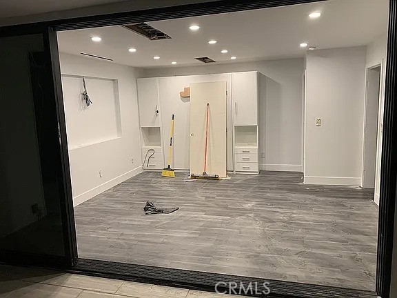 interior space with wood-type flooring