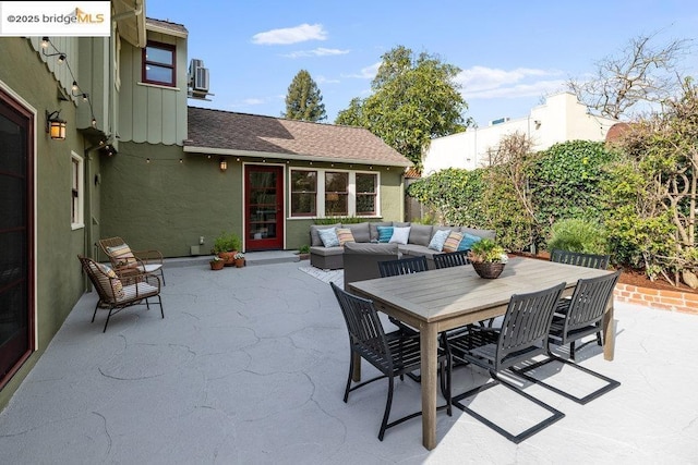 view of patio / terrace featuring an outdoor living space