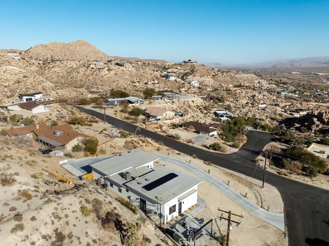 bird's eye view featuring a mountain view