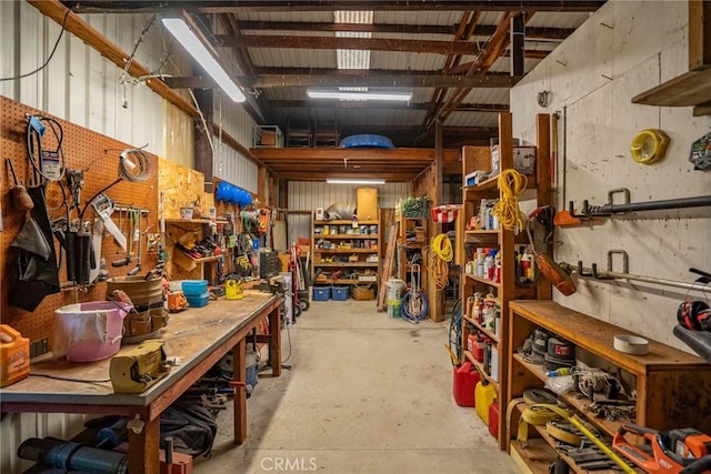 view of storage room