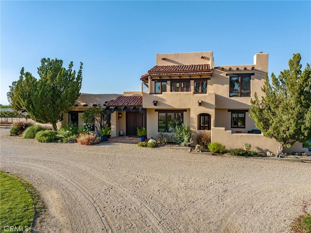 view of pueblo-style house