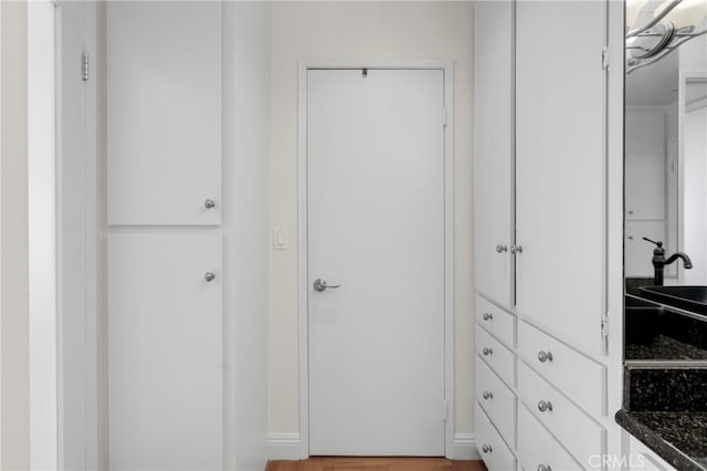 interior space with light wood-type flooring