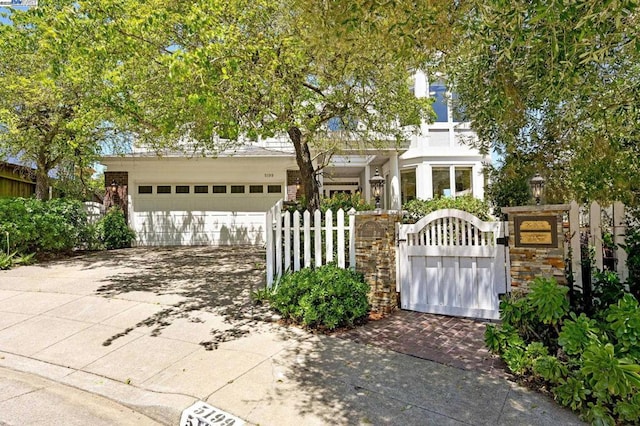 view of front of home featuring a garage