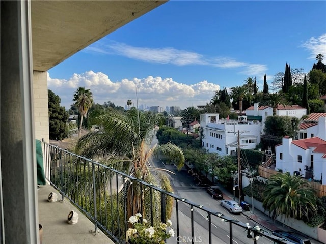 view of balcony