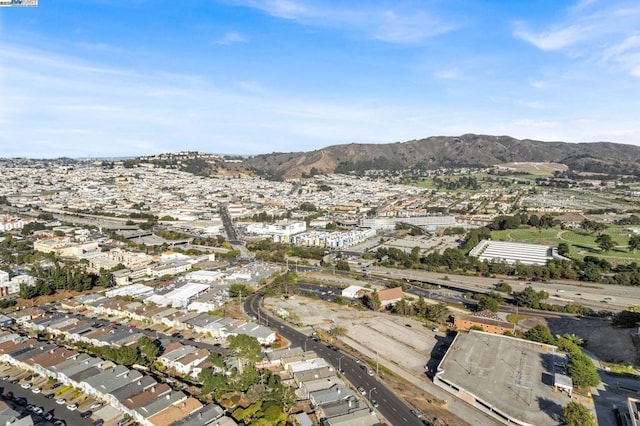 aerial view featuring a mountain view