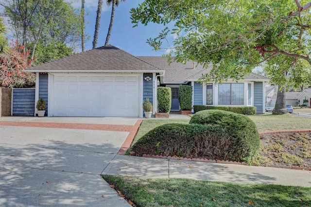 ranch-style house with a garage