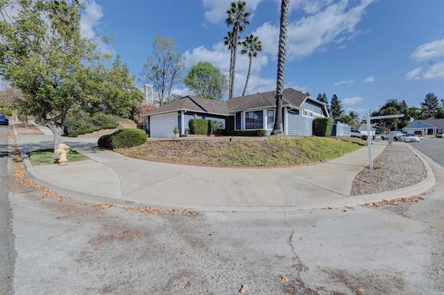 ranch-style house with a garage