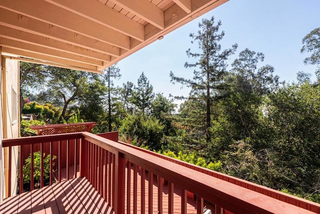 view of balcony