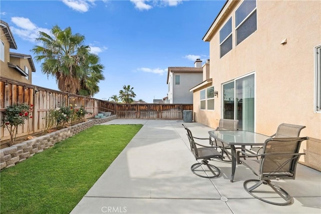 view of patio with cooling unit