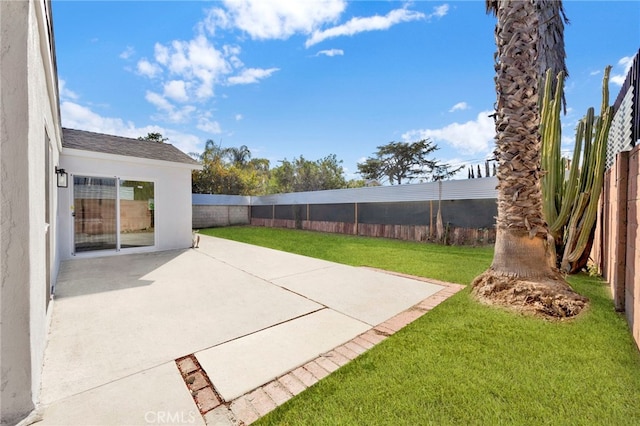 view of patio / terrace featuring a fenced backyard