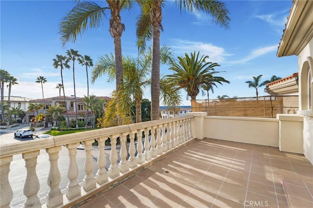 view of balcony