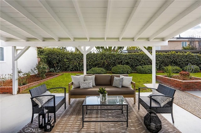 view of patio / terrace with outdoor lounge area