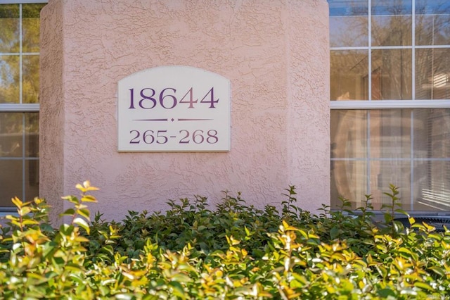 exterior details with stucco siding