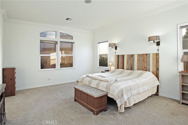 16082 Citrus Grove Ct, Riverside, CA 92504 - bedroom featuring crown molding and carpet