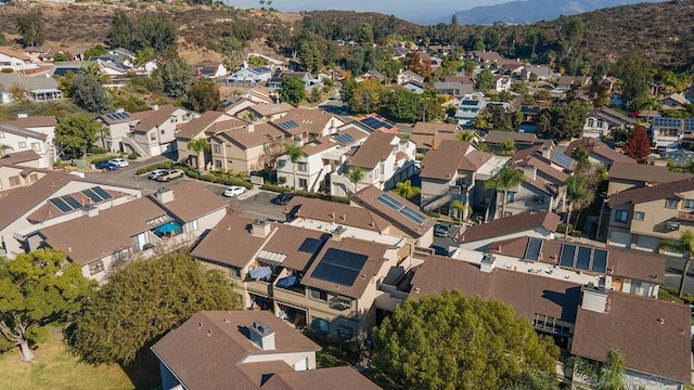 aerial view featuring a mountain view