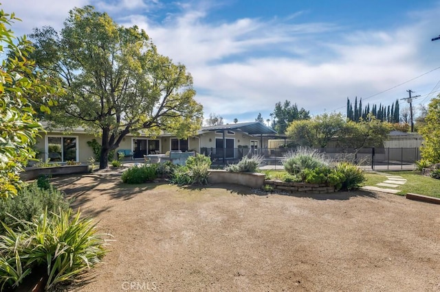 view of rear view of property