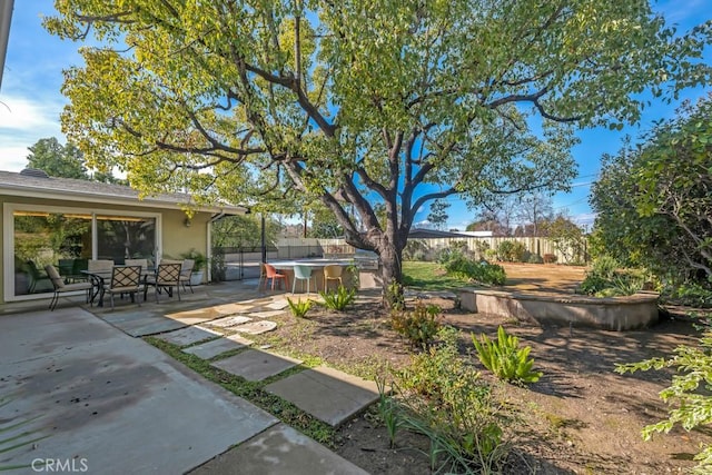 view of yard featuring a patio