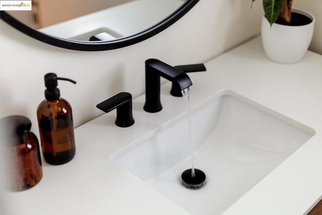 interior details with sink