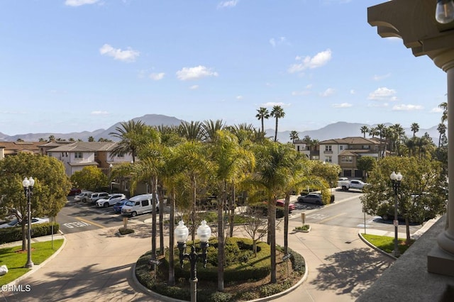 view of home's community with a mountain view