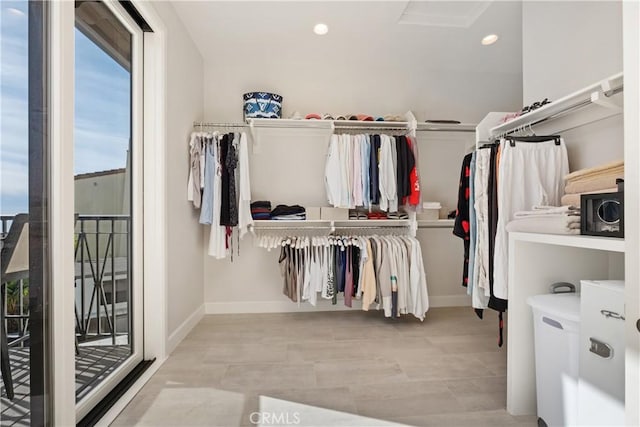 view of spacious closet