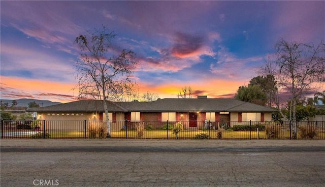 view of front of home featuring a garage