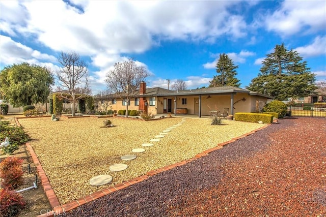 view of rear view of property