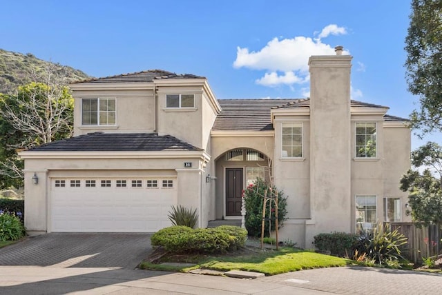 view of front of house featuring a garage