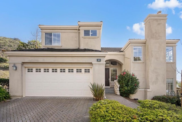 view of front of home featuring a garage