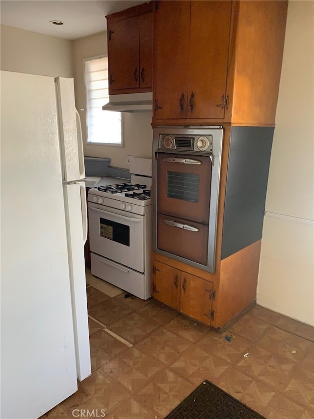 kitchen featuring white appliances