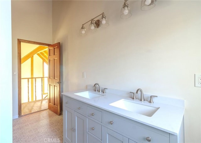 bathroom with vanity